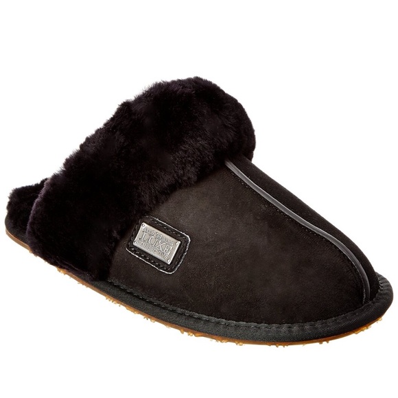 Australia Luxe Collective Shoes - Australia Luxe Collective Dark Shearling Slippers